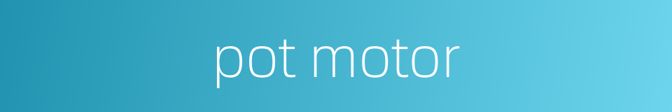 pot motor的同义词