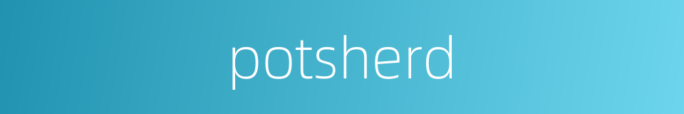 potsherd的同义词