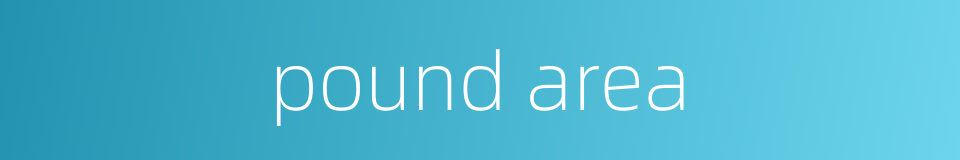 pound area的同义词