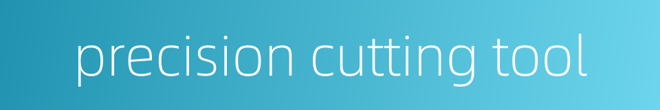 precision cutting tool的同义词