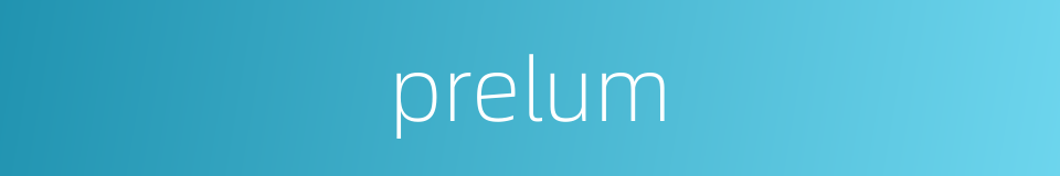 prelum的同义词