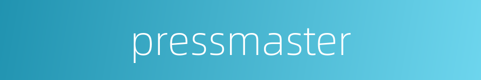 pressmaster的同义词