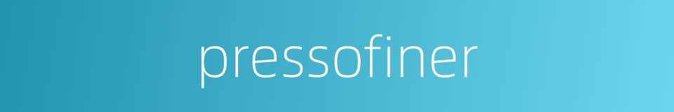 pressofiner的同义词