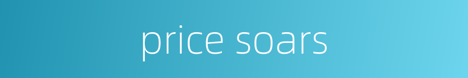 price soars的同义词