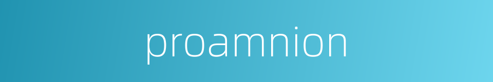 proamnion的同义词