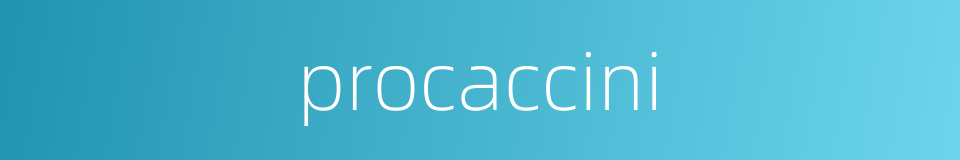 procaccini的同义词
