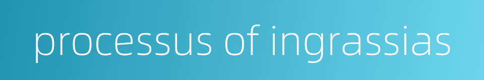 processus of ingrassias的同义词