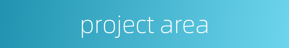 project area的同义词