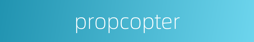 propcopter的同义词