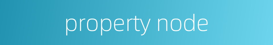 property node的同义词