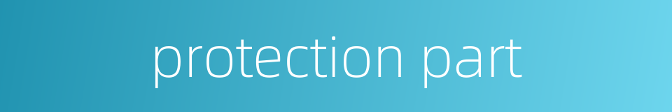 protection part的同义词