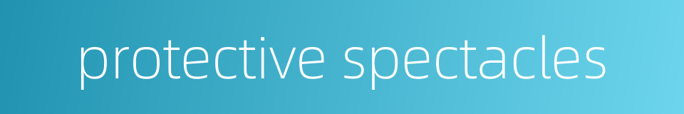 protective spectacles的同义词