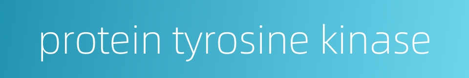 protein tyrosine kinase的同义词