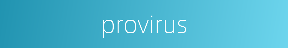 provirus的同义词