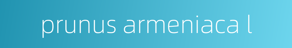 prunus armeniaca l的同义词