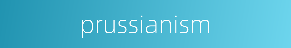 prussianism的同义词