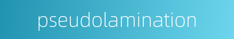pseudolamination的同义词