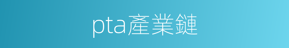 pta產業鏈的同義詞