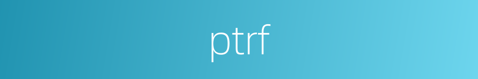 ptrf的同义词