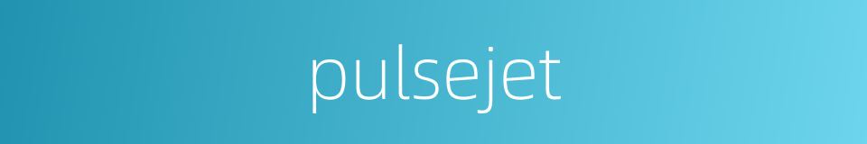 pulsejet的同义词