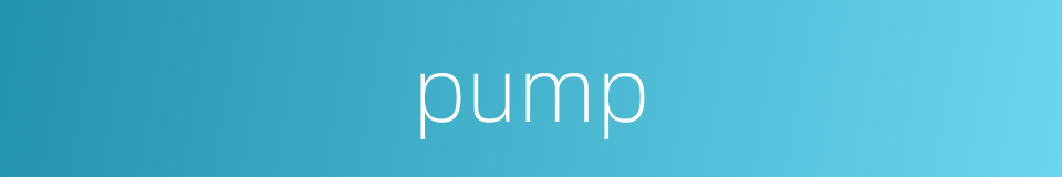pump的同义词