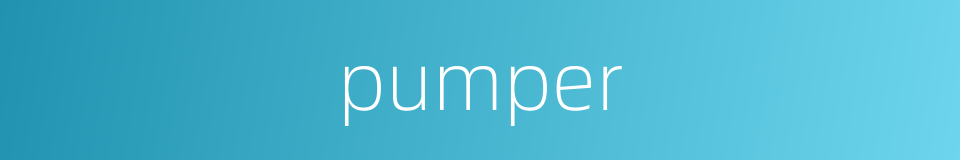 pumper的同义词