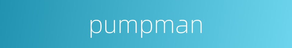 pumpman的同义词