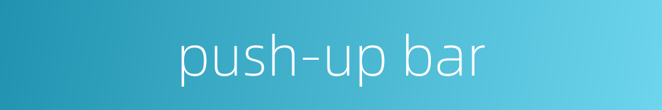 push-up bar的同义词