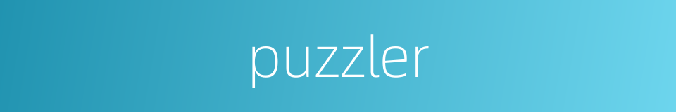 puzzler的同义词