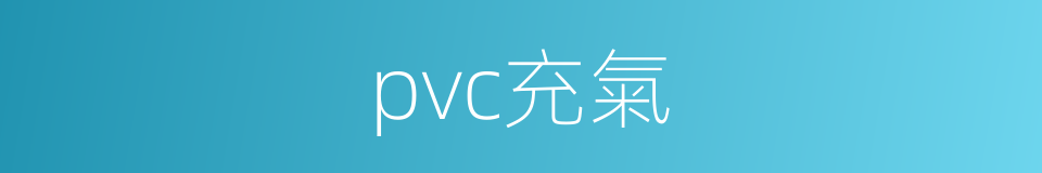 pvc充氣的同義詞