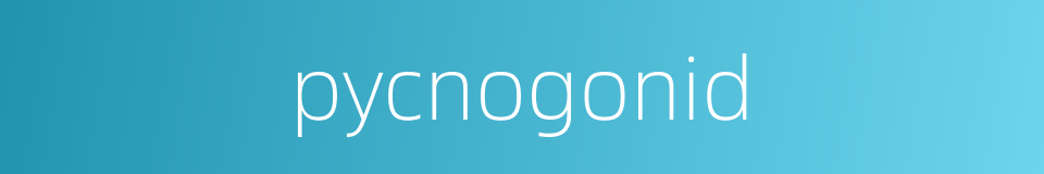 pycnogonid的同义词