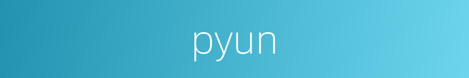 pyun的同义词