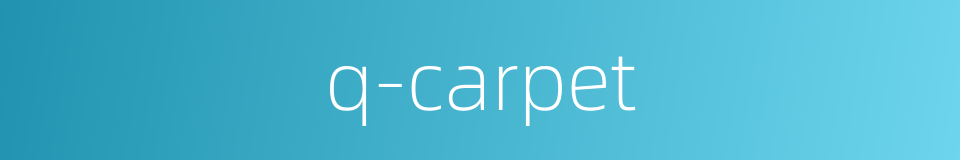 q-carpet的同义词