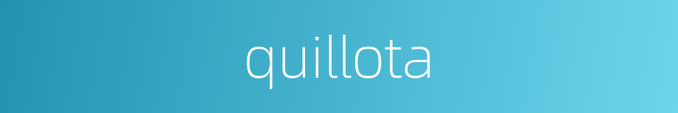 quillota的同义词