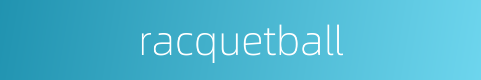 racquetball的同义词