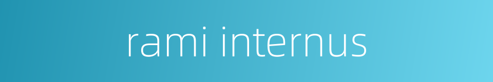 rami internus的同义词