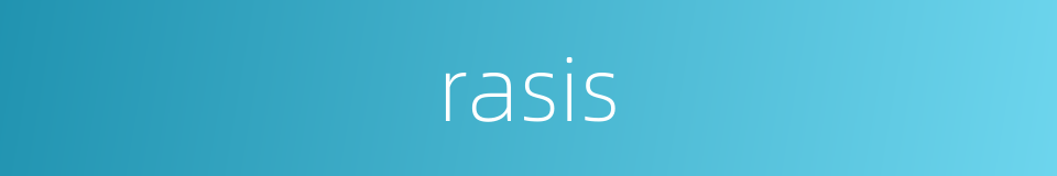 rasis的同义词