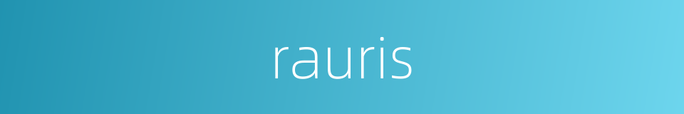 rauris的同义词