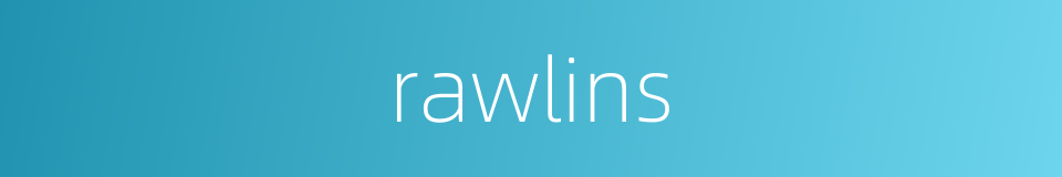 rawlins的同义词