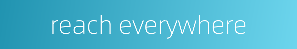 reach everywhere的同义词
