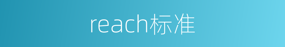 reach标准的同义词