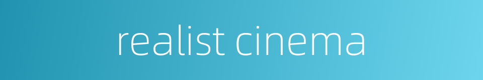 realist cinema的同义词