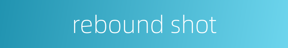 rebound shot的同义词