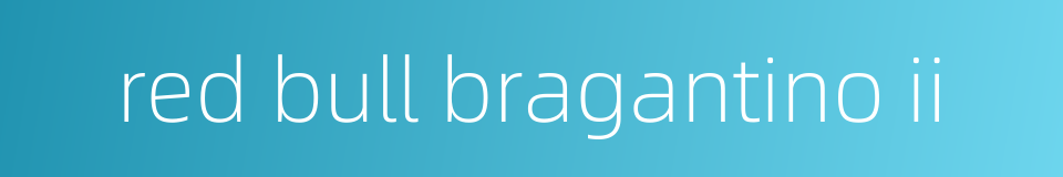 red bull bragantino ii的同义词
