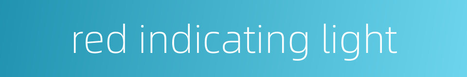 red indicating light的同义词