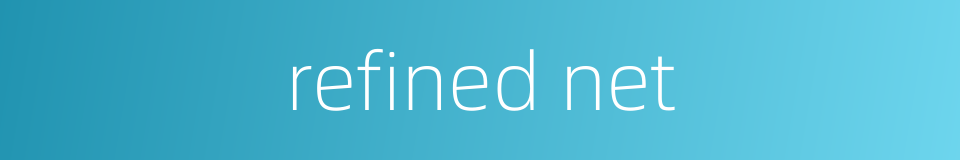 refined net的同义词