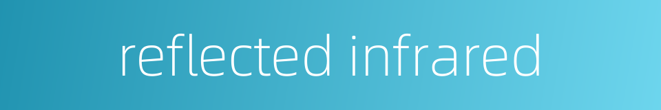 reflected infrared的同义词