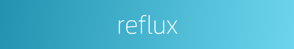 reflux的同义词