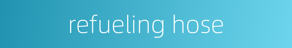 refueling hose的同义词