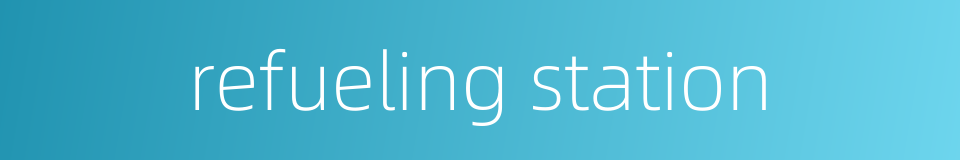 refueling station的同义词